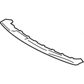 Front bumper trim lower Ford Explorer 16-17 rest, gray, worn