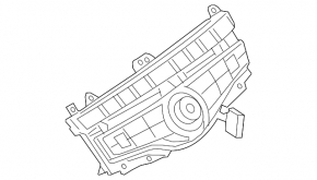 Nissan Pathfinder 13-16 Display Control Without Button Paint Blistered