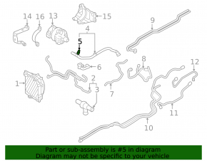 Engine Coolant Temperature Sensor Volvo S60 19-25 T8, hybrid