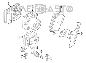ABS bracket BMW 3 G20 19-