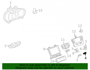 Buick Encore 17-19 Stability Control Disable Button