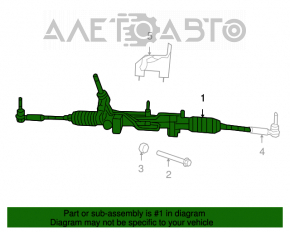 Jeep Compass 11-16 AWD steering rack