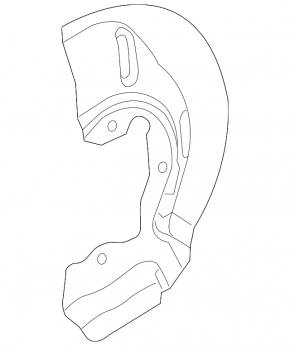 Front left brake disc cover for Hyundai Kona 18-23 for 305mm brake disc