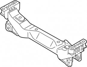 Rusty front subframe on a Nissan 350z