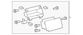 Glove box, upper glove compartment Toyota Sequoia 08-11 brown