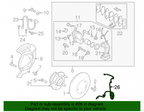 ABS sensor front left Hyundai Elantra AD 17-20