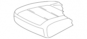 Driver's seat VW Tiguan 09-18 without airbag, brown cloth