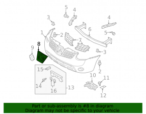 08-10 Nissan Rogue grille