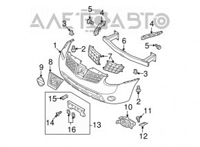 08-10 Nissan Rogue grille