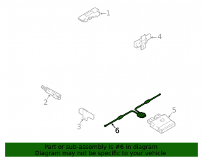 Foot operated trunk opening sensor Audi Q5 80A 18-24