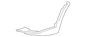 Front right wing arch trim Kia Sorento 19-20 rest, on bumper, structure