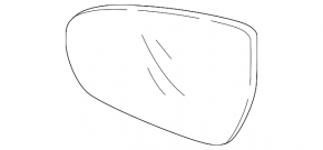 Left mirror element, Hyundai Tucson 19-21, heated
