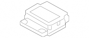 SRS airbag module airbag computer Hyundai Veloster 12-17