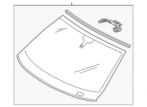 Porsche Panamera 14-16 windshield for camera