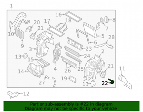 Air temperature sensor in the heater Hyundai Sonata 11-15 type 1
