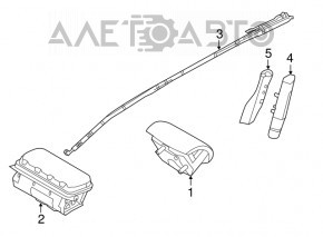 Airbag passenger in the dashboard Ford Explorer 13-19