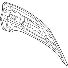 Hood bare Ford Escape MK3 17-19 rest steel dented