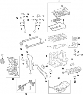 Cylinder block bare Mazda 6 13-17 2.5