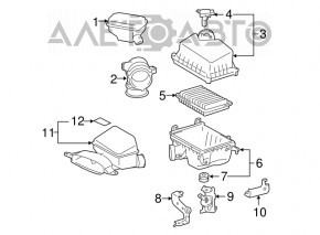 Air intake Toyota Camry v50 12-14 usa