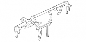 Under-torpedo pipe reinforcement VW Jetta 19 - rusty