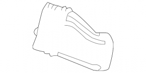 Air duct cooling VVB Honda Accord 16-17 hybrid, right second