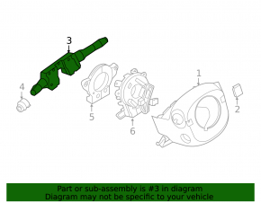 Steering column switches guitar assembly Nissan Leaf 18- under fog lights