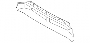 Louvers radiator deflector assembly Volvo XC90 16-22 lower