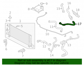 Cooling hose Volvo XC40 19-22
