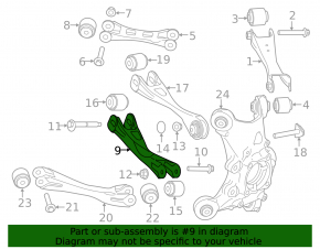 Rear right camber arm BMW i3 14-20