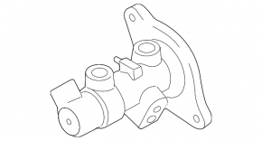 Master brake cylinder with reservoir VW CC 08-17