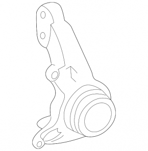Trunnion with hub front left Lexus ES300 ES330