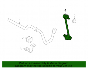 Rear right stabilizer link for Toyota Avalon 2012