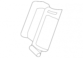 Left B-pillar air vent deflector for Audi Q8 19-25 black