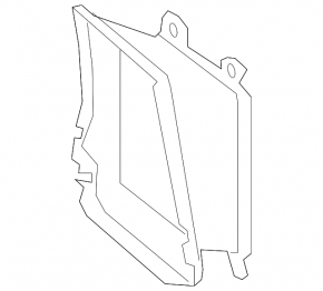Deflector air duct radiator right Audi Q7 16- 3.0T