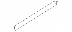 Glass seal inner door rear right BMW 7 G12 16-22