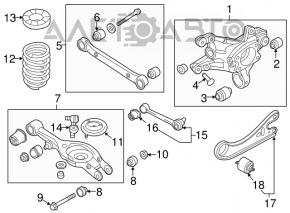 Rear left axle Kia Optima 11-15 iron