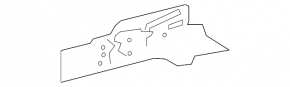 Outer part of the front right side member of the Lexus IS 17-25