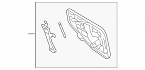 Fuel filler flap Subaru Forester 14-18 SJ