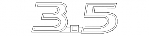 Emblem inscription 3.5 wing left Infiniti JX35 QX60 13-20