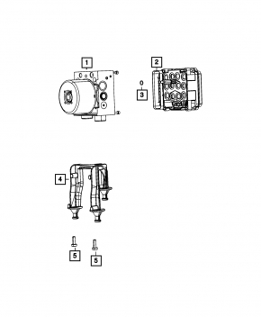 ABS Bracket Dodge Challenger 09-