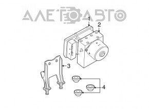 ABS Bracket Dodge Challenger 09-