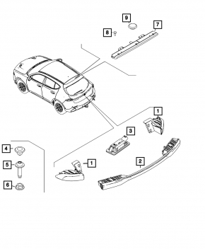 Stop light Fiat 500X 16-22
