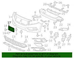 Front License Plate Area Honda Civic X FC 19-21