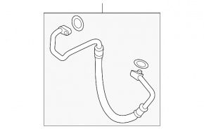 Air conditioning condenser-compressor hose Honda Accord 13-17 2.4