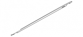 Molding door-glass central rear right Hyundai Elantra 21-23 chrome