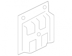 Rear bumper bracket lower right Kia Sorento 19-20