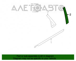 Door trim side rear left Ford Focus usa 08-11 front structure