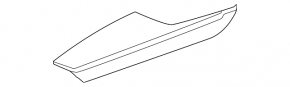 Rear left door trim armrest Audi A3 22-26 black