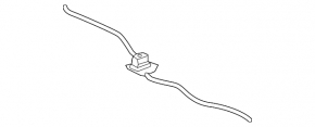 Porsche Macan 15-18 hood release lever under the hood with cables
