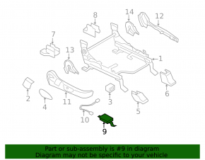 Occupant sensor for Mazda CX-7 06-09